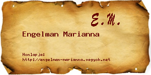 Engelman Marianna névjegykártya